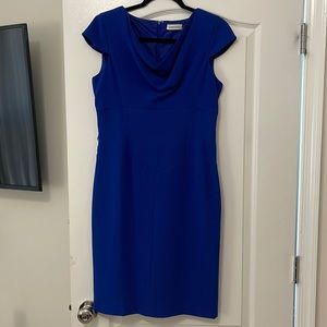 Royal Blue Calvin Klein Work Dress